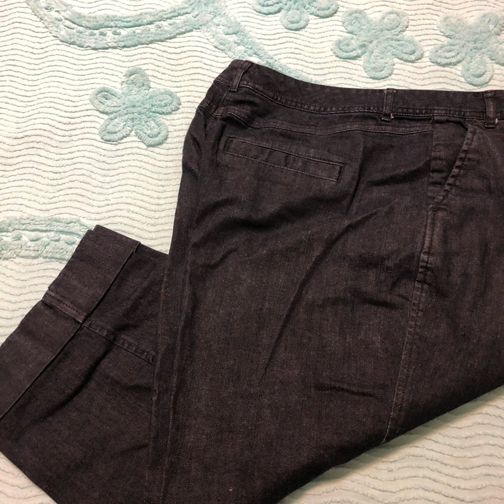 Talbots Jean Capris dark denim